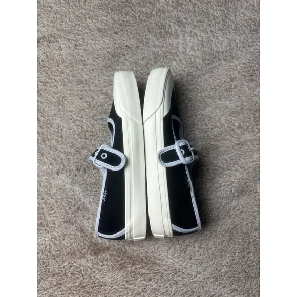 Vans Mary Jane Ballerina Black Women’s Sz 5 Athletic Shoe Black Sneaker New - Picture 9 of 11